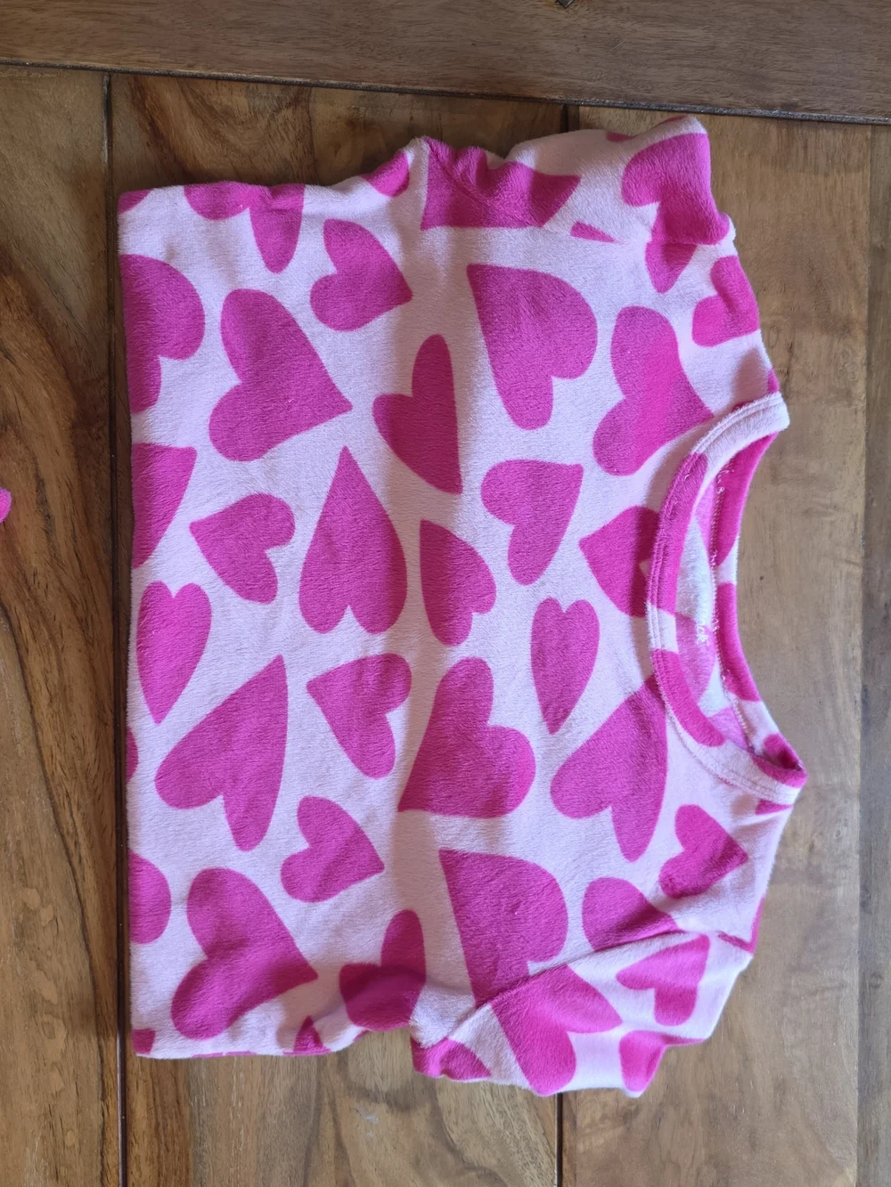 Girl's Cat & Jack Pink Heart Print Pajama Set